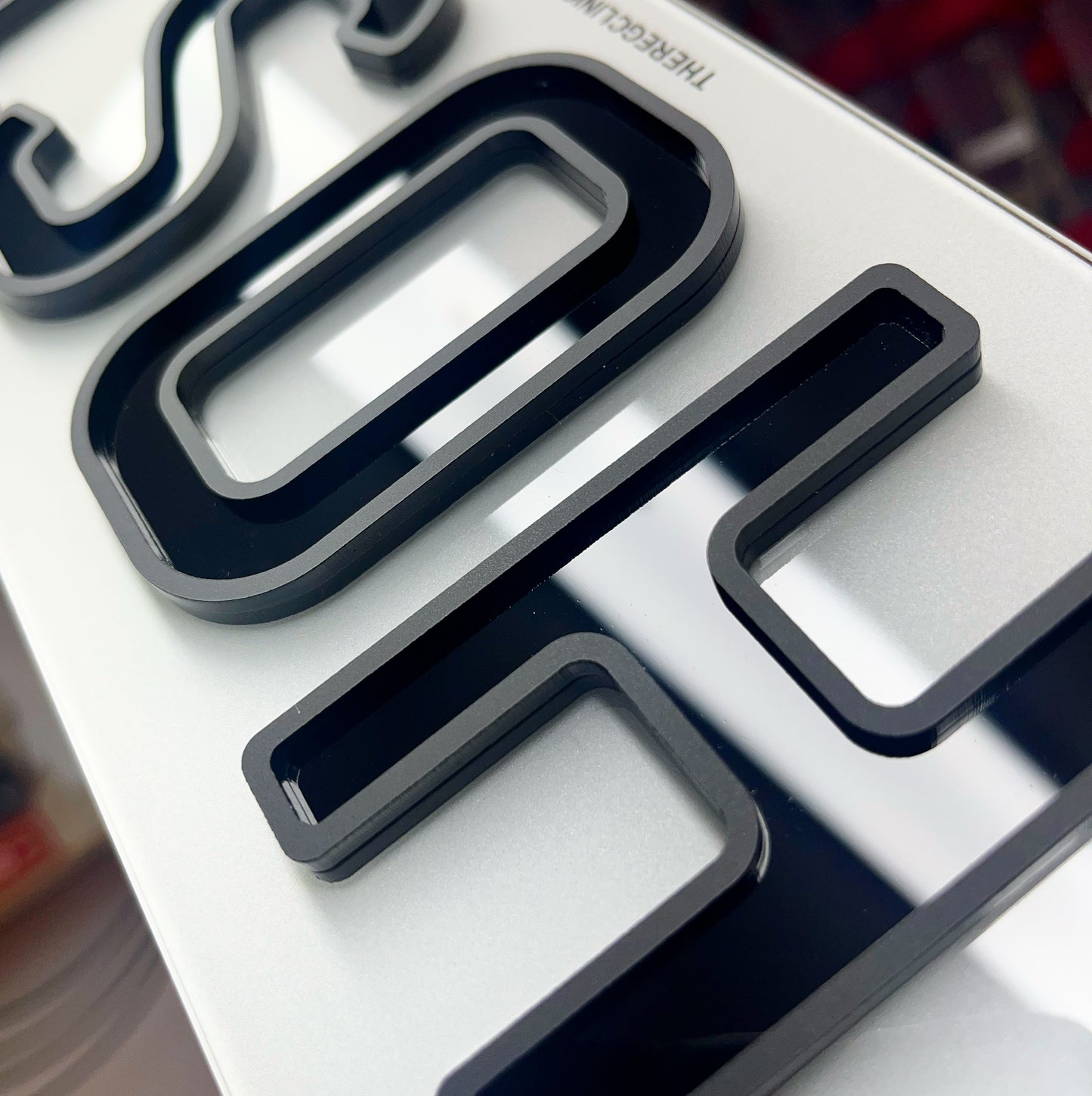 4D Shadow Number Plates (set)