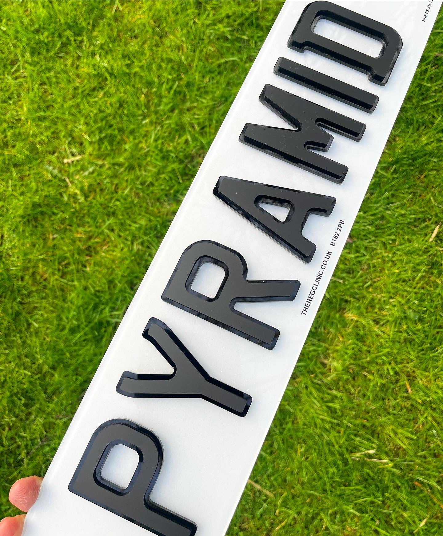 Pyramid Number Plates (set)