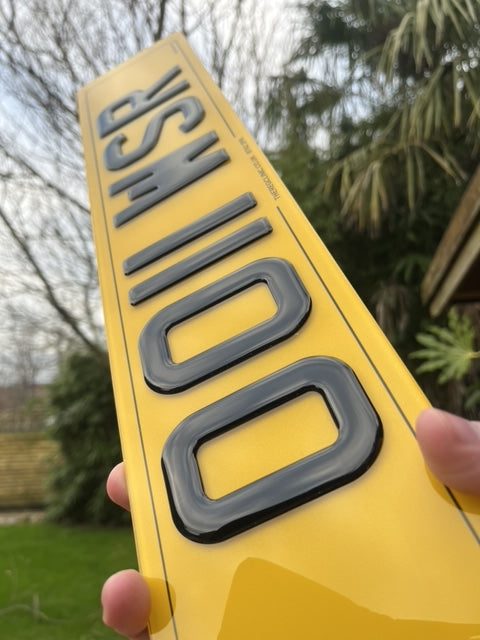 3d gel number plates