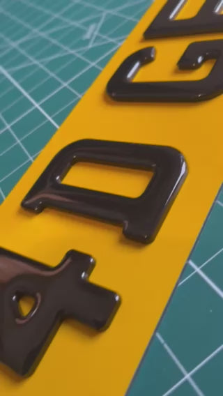 4d gel number plates