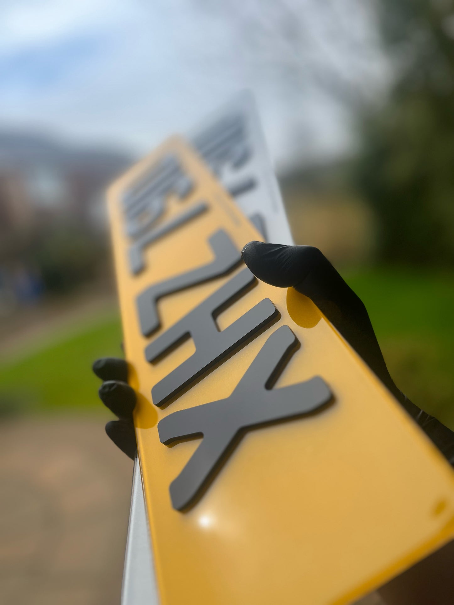 4d 3mm acrylic number plates